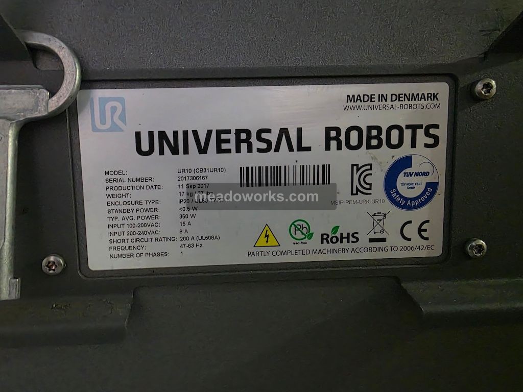 2017 Universal Robots UR10 6-Axis Robot - Image 2