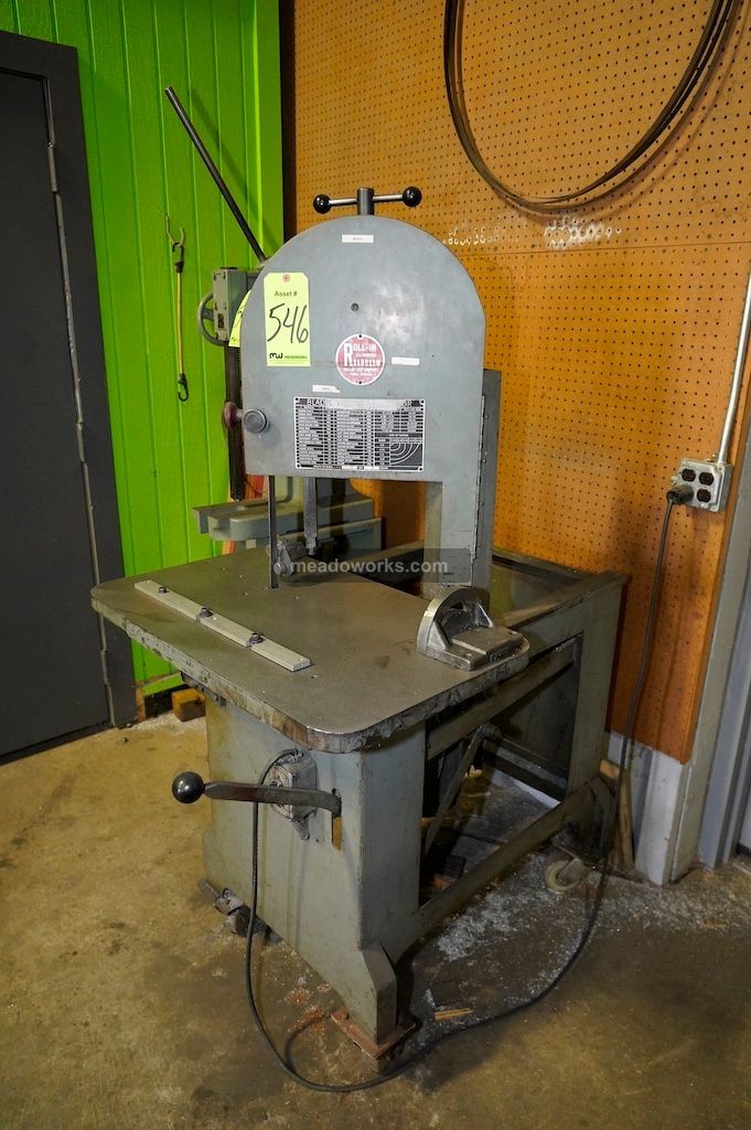 Roll-In EF1459 Vertical Band Saw - Image 2