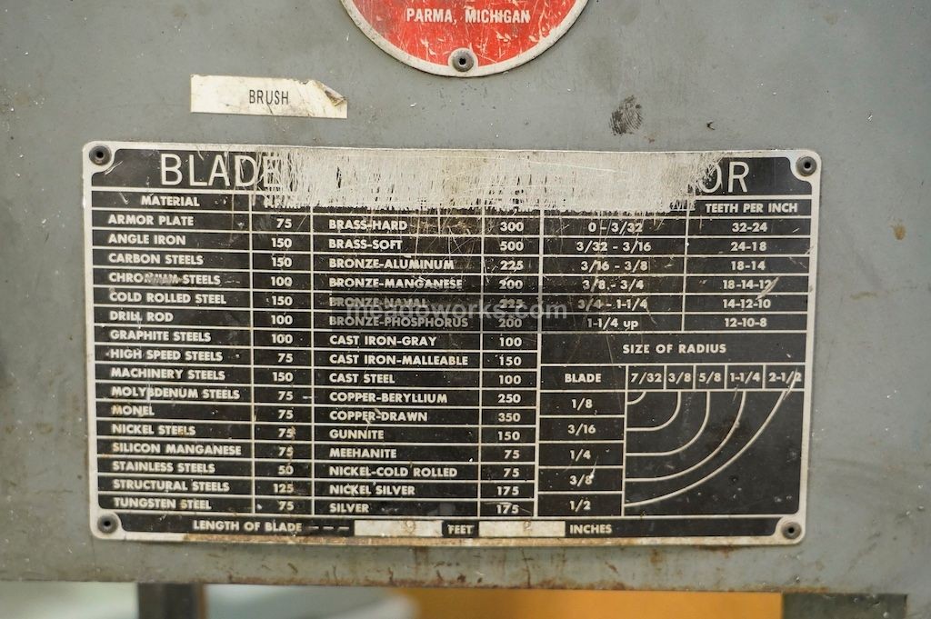 Roll-In EF1459 Vertical Band Saw - Image 5