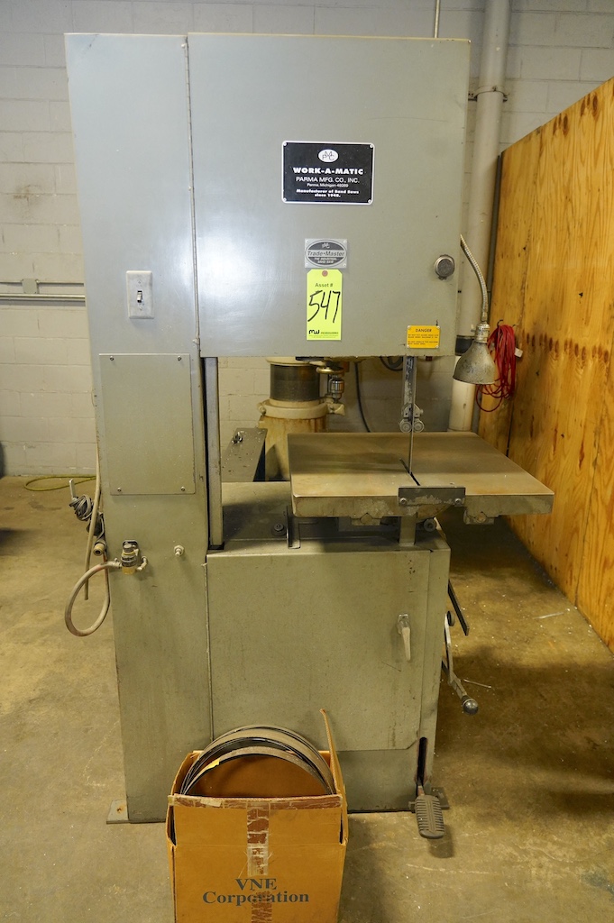 Used Work-A-Matic Trademaster Saws, Vertical