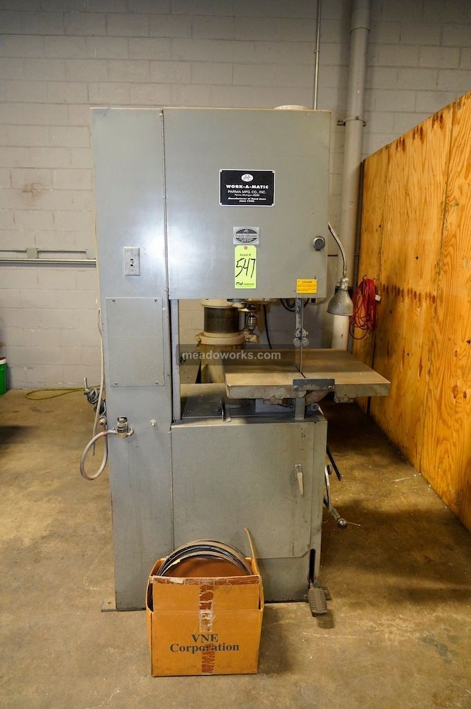 Work-A-Matic Trademaster Vertical Band Saw - Image 4