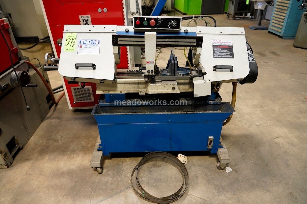 Used 2016 PRM 9" Horizontal Bandsaw Saws, Horizontal
