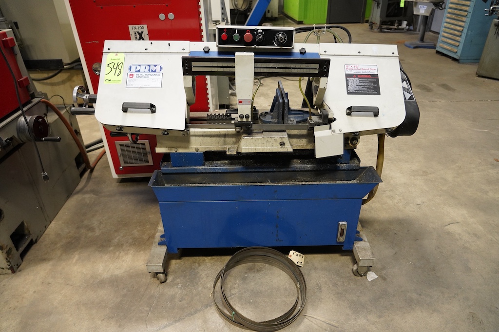 Used 2016 PRM 9" Horizontal Bandsaw Saws, Horizontal