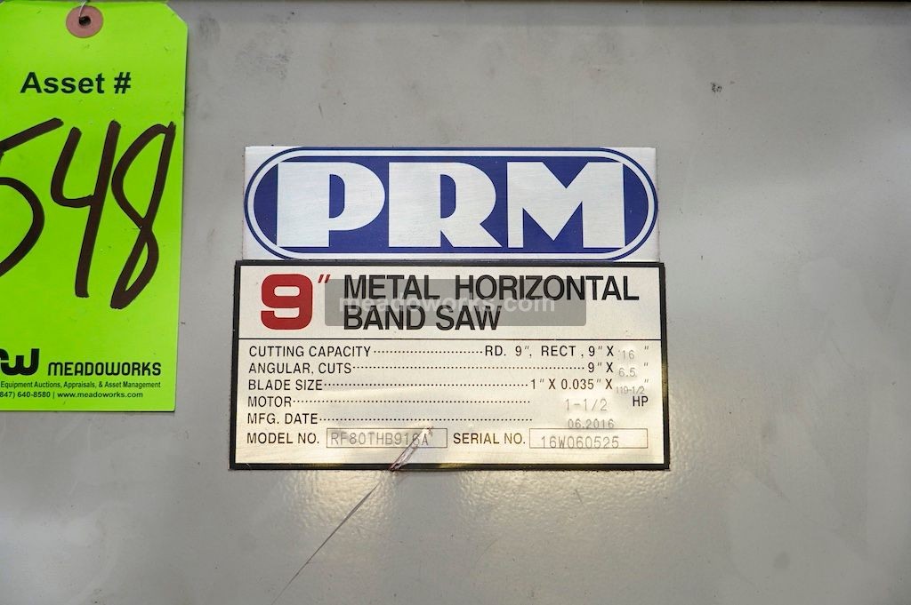 2016 PRM 9" Horizontal Band Saw - Image 2