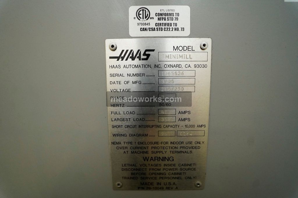 2008 Haas Mini Mill - Image 10