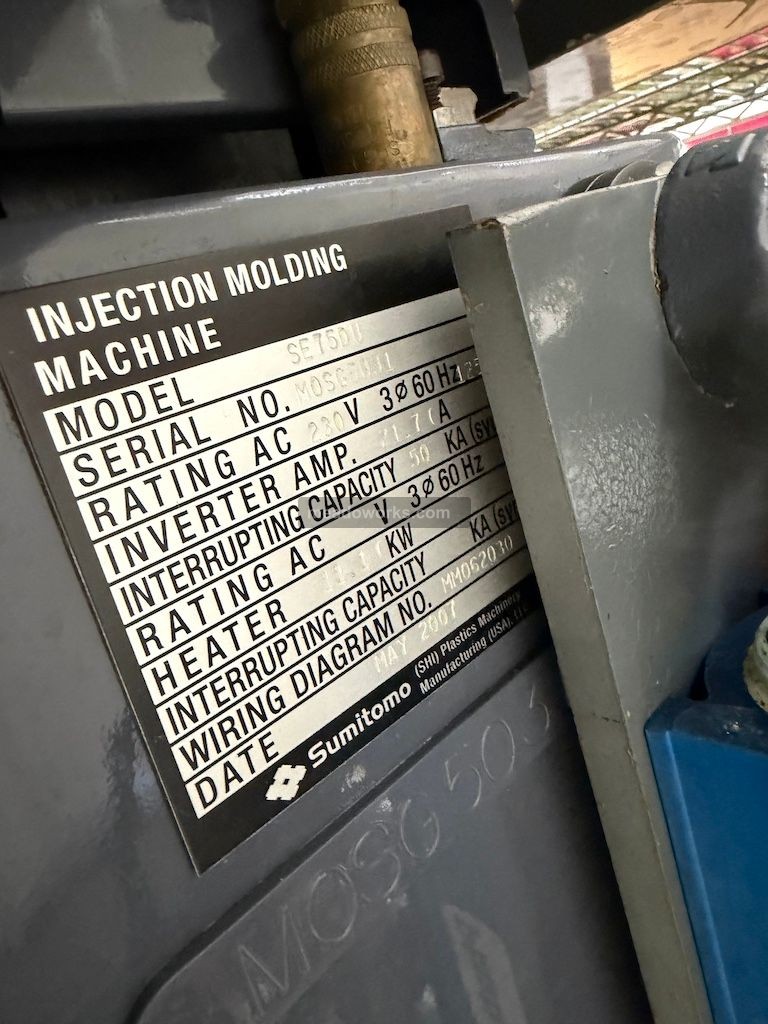 Sumitomo 75 Ton All Electric Injection Molding Press, New in 2007 - Image 12