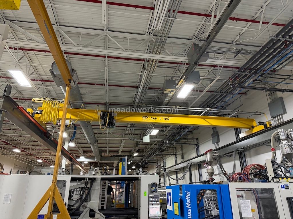 Mass Crane and Hoist 5-Ton Freestanding Crane w/R&M 5-Trolley, Hoist & Flex EX2 Controls - Image 2