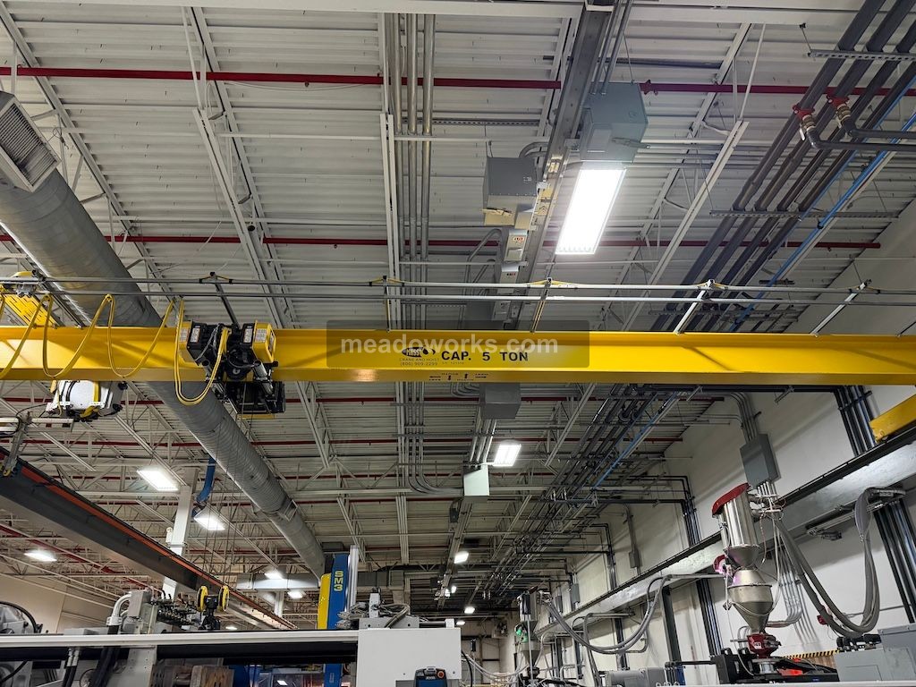 Mass Crane and Hoist 5-Ton Freestanding Crane w/R&M 5-Trolley, Hoist & Flex EX2 Controls - Image 3