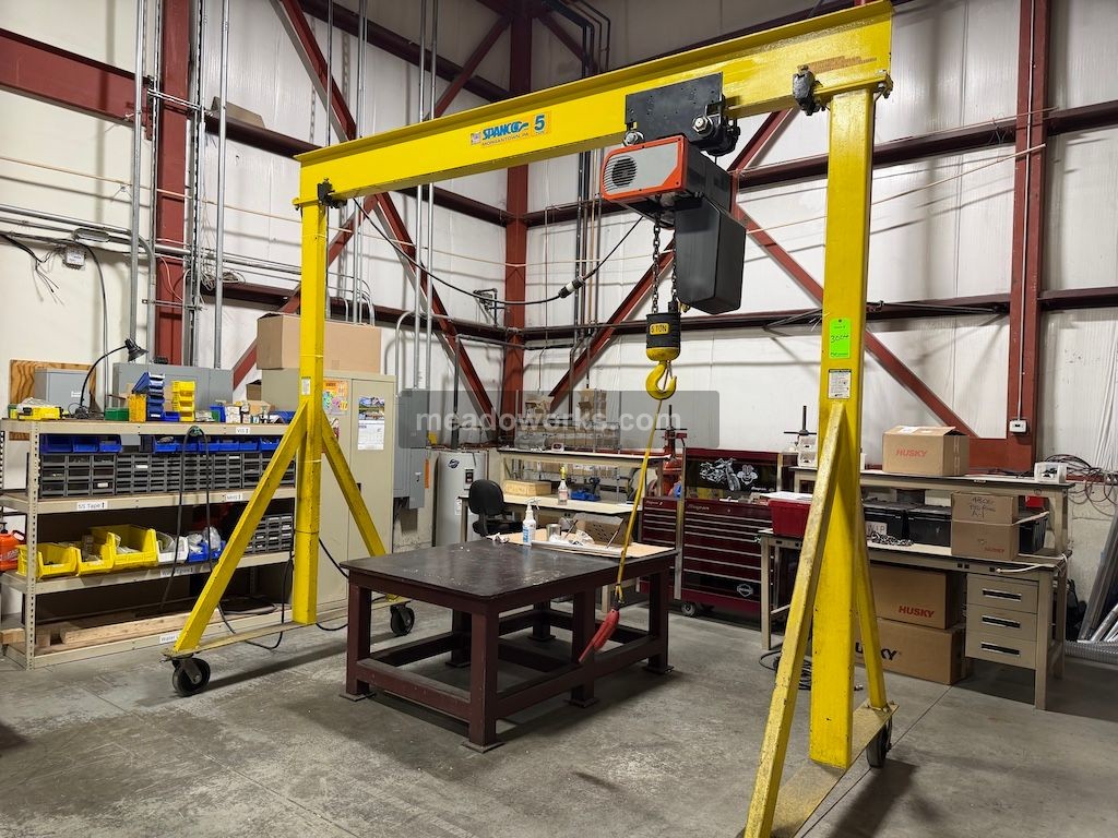 Spanco 5-Ton Mobile Crane w/Kone Cranes 5-Ton Hoist & Controls - Image 6