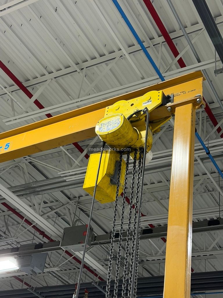 Spanco 5-Ton Mobile Crane w/Budgit 5-Ton Hoist & Controls - Image 3