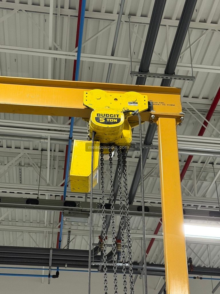 Spanco 5-Ton Mobile Crane w/Budgit 5-Ton Hoist & Controls - Image 4