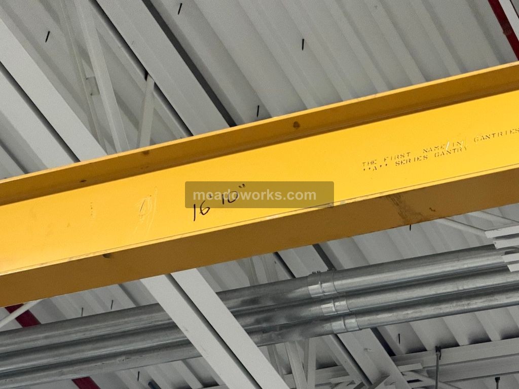 Spanco 5-Ton Mobile Crane w/Budgit 5-Ton Hoist & Controls - Image 6