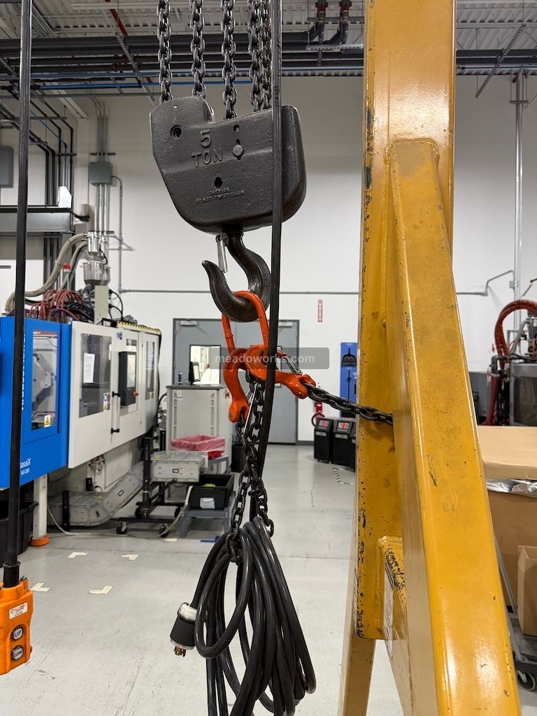 Spanco 5-Ton Mobile Crane w/Budgit 5-Ton Hoist & Controls - Image 7