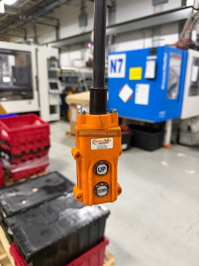 Spanco 5-Ton Mobile Crane w/Budgit 5-Ton Hoist & Controls - Image 8