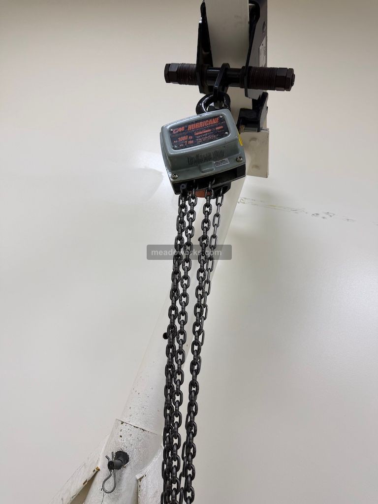 Handling Systems 1-Ton Mobile Crane w/CM Hurrican 1 Ton Chain Hoist - Image 4