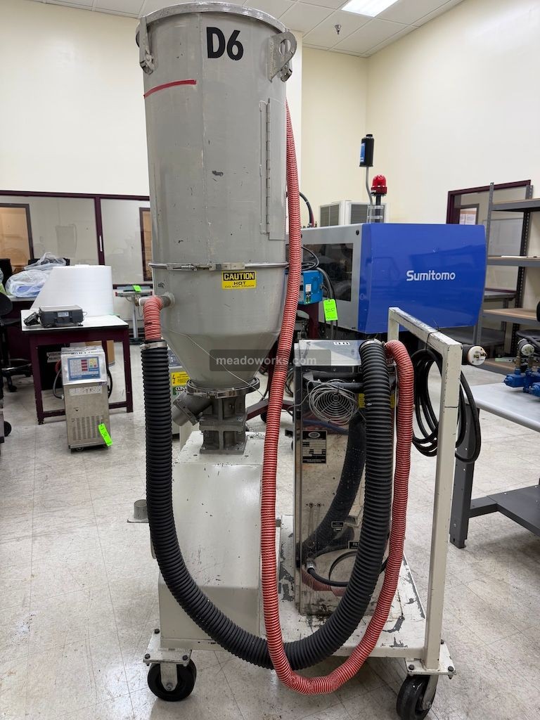Una-Dyn Material Dryer w/Hopper on Rolling Cart - Image 4