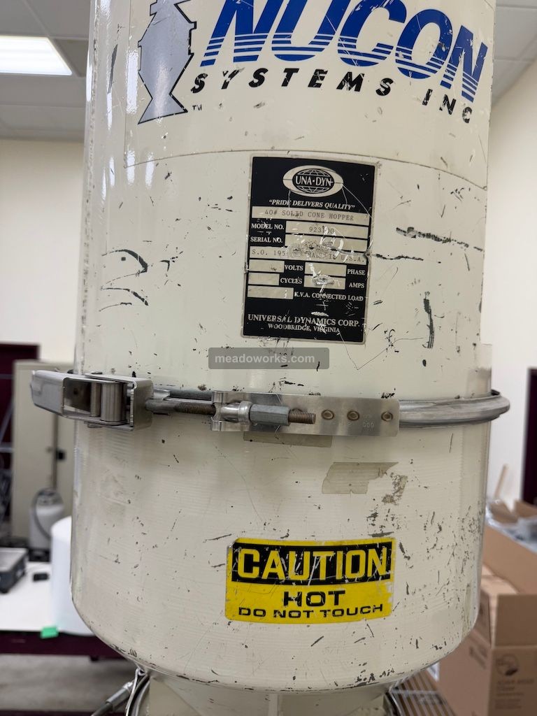 Una-Dyn Material Dryer w/40 Lb. Hopper and Feed Throat Magnet - Image 4